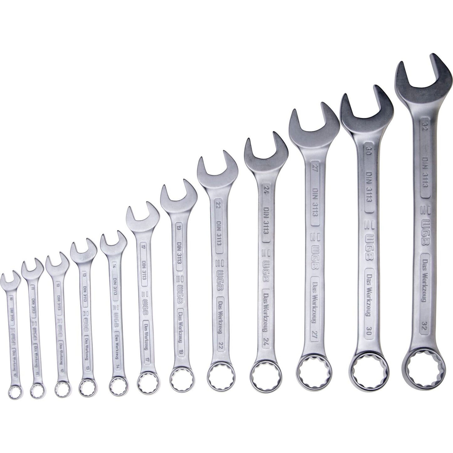 WGB Ringmaulschlüssel-Satz DIN3113A 10-32 mm 12-teilig