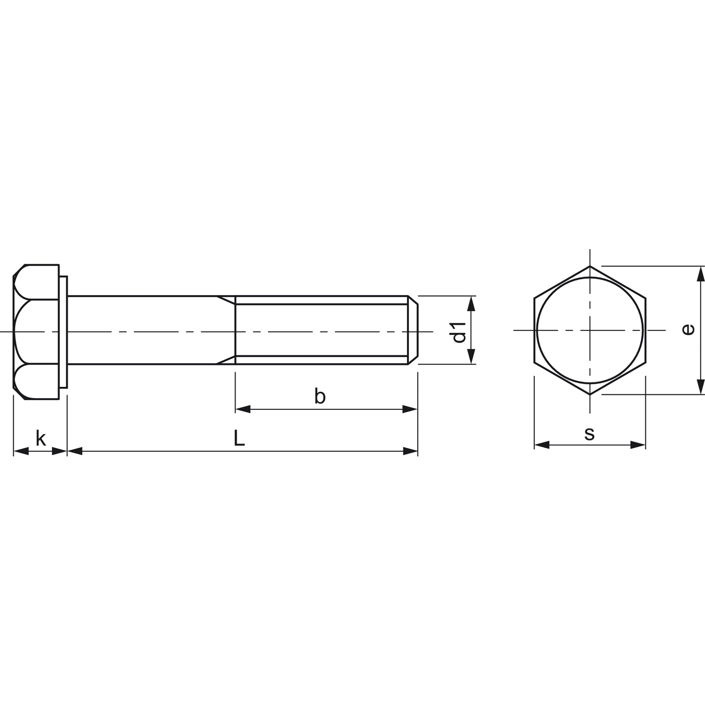 ISO4014 8.8 M8x100 verzinkt Sechskantschraube mit Schaft (DIN931) - Paket 100Stk.
